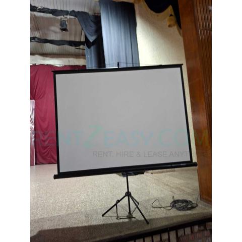 6 By 4 Projector screen on hire rent in 